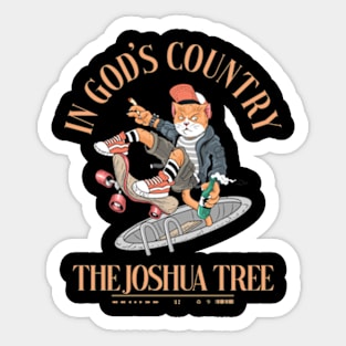 In God's Country The Joshua Tree Sticker